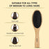 Wooden Oval Hair Brush